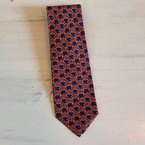 Gucci Exclusive Neck Tie Mens Chain Pattern design | Blue|Red Silk Hand Made